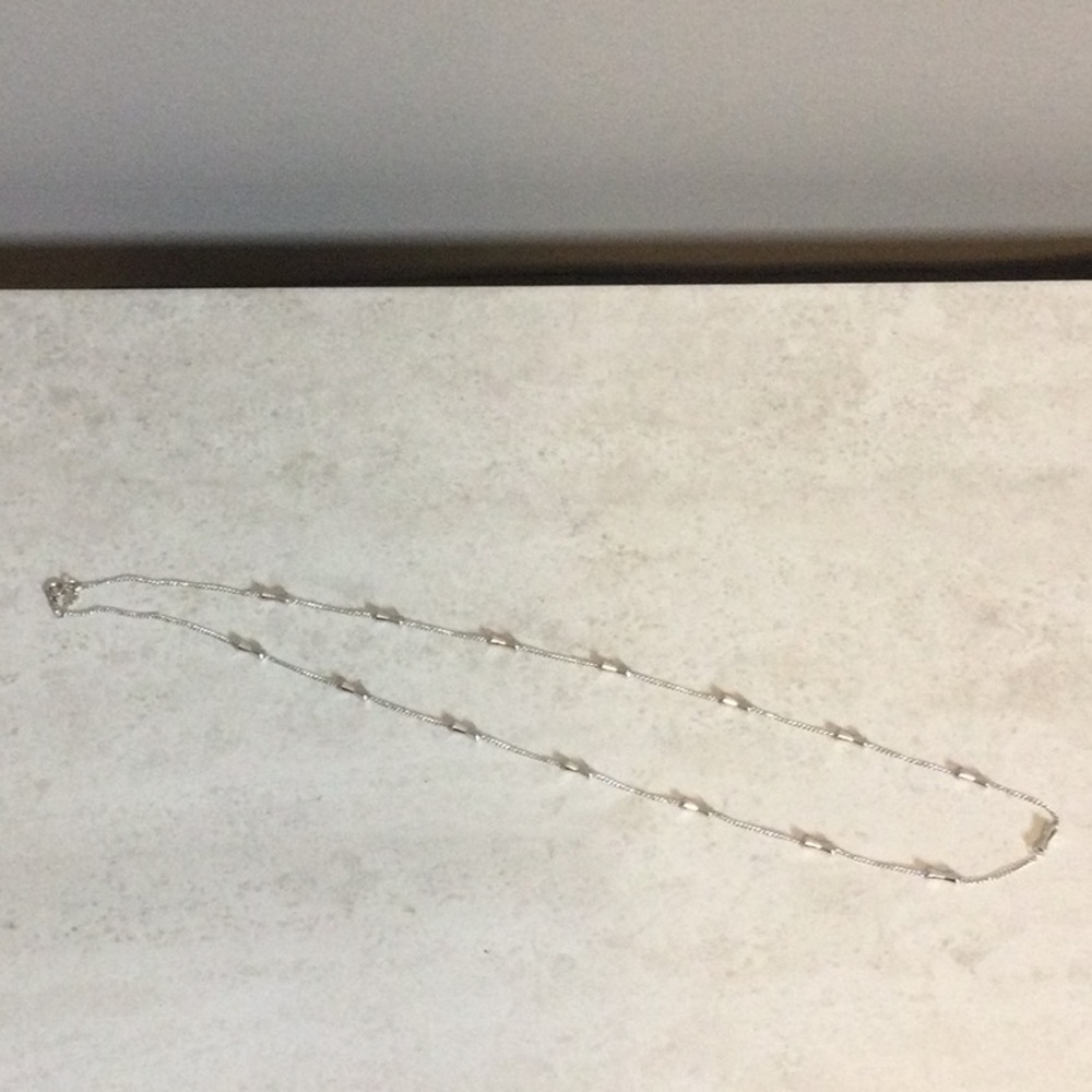 12” Elegant Silver Necklace